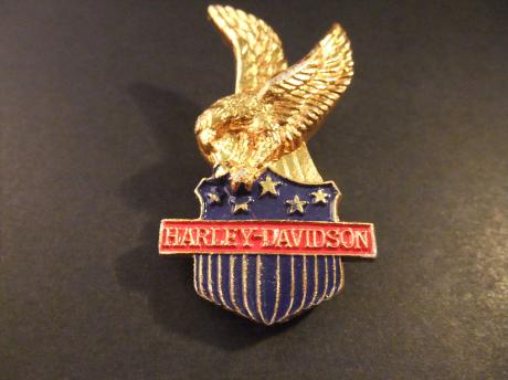 Harley- Davidson motorcycles rood-blauw logo